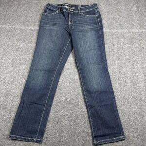 Simply Vera Vera Wang Jeans Womens 6 Stretch Capri Crop Blue Denim Mid Rise